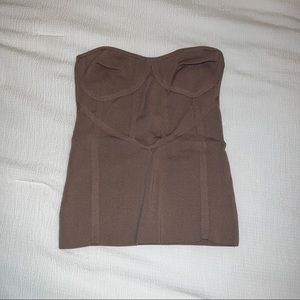 Zara knit bustier top